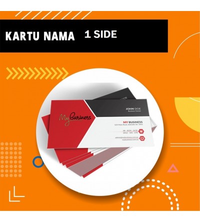 KARTU NAMA LAMINASI 1 SIDE