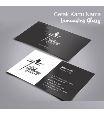 KARTU NAMA LAMINASI 1 SIDE