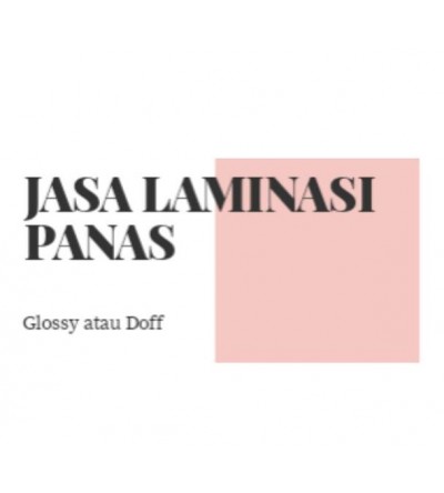 LAMINASI PANAS